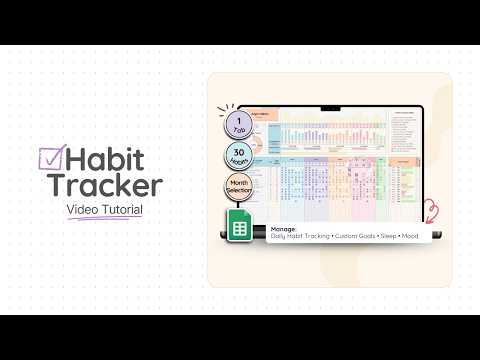 Editable Habit Tracker Templates For Customized Goals
