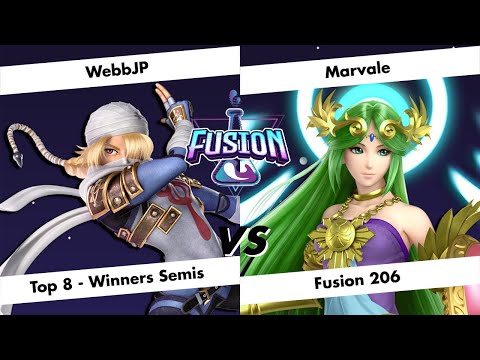 Fusion # 206 - WebbJP (Sheik) vs Marvale (Palutena) - Top 8 - Winners Semi-Finals