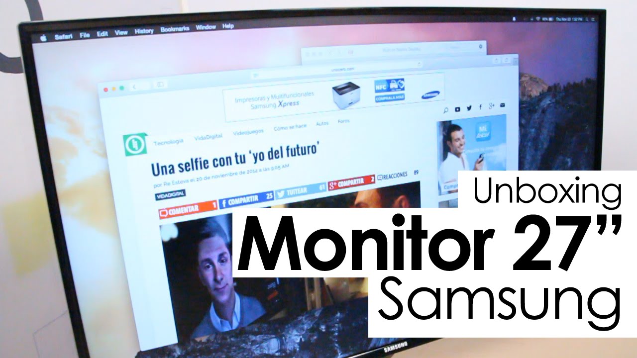 Unboxing: Monitor Samsung de 27 pulgadas