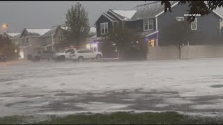 Streets flood across Idaho during severe thunderstorms