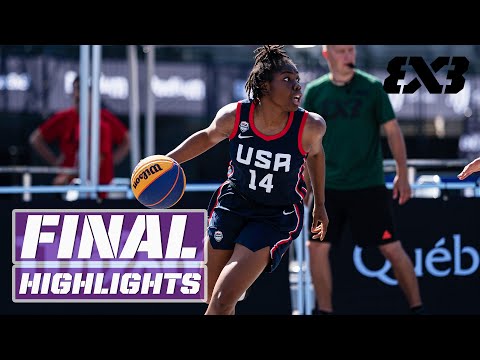 USA v Lithuania | FINAL | Highlights | FIBA 3x3 Women's Series - Québec 2022
