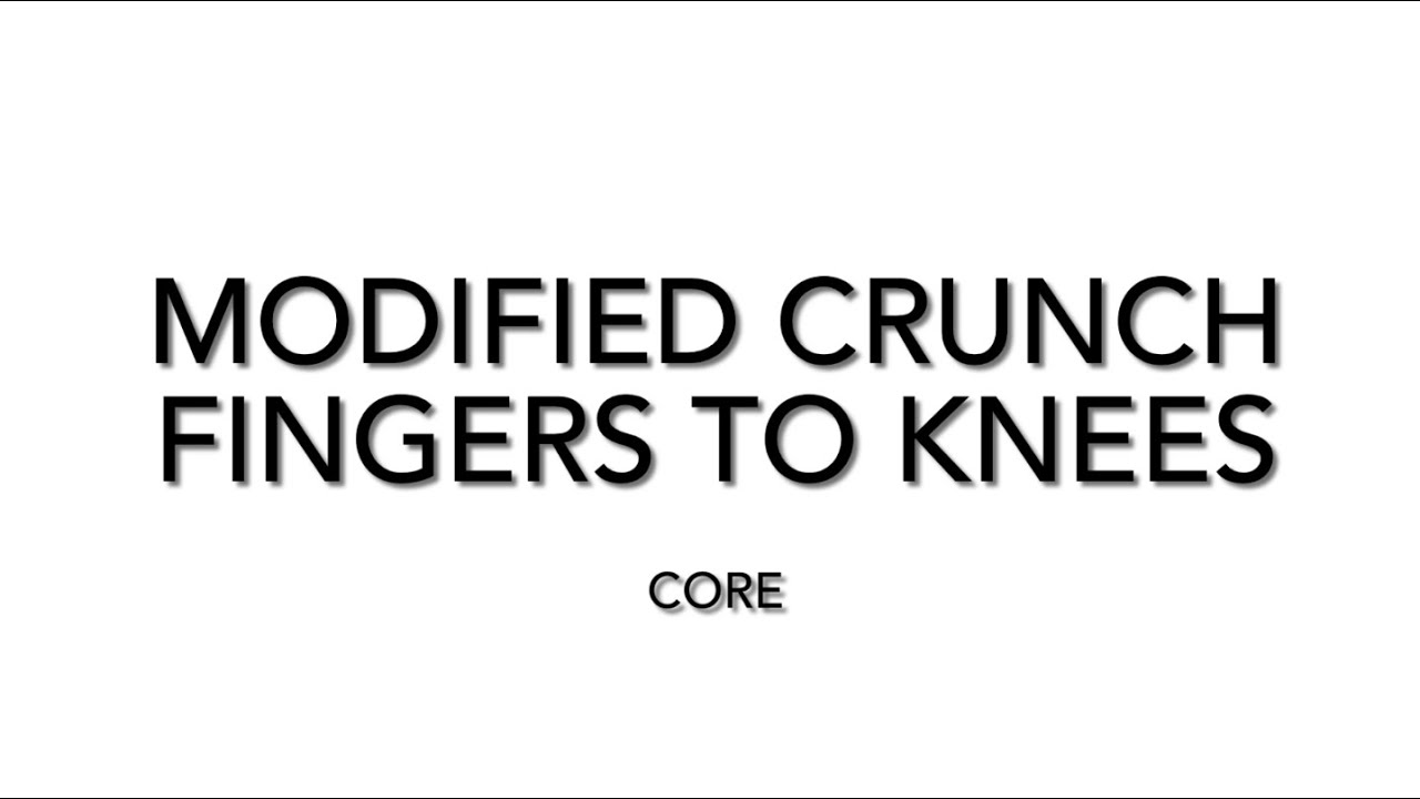 3. Modified Crunch