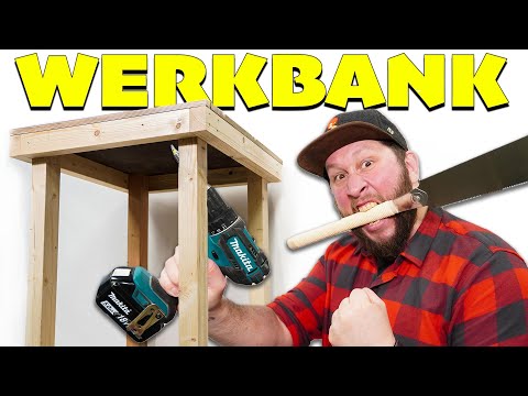 SO EINFACH baust du deine erste Werkbank mit nur 2 Werkzeugen!