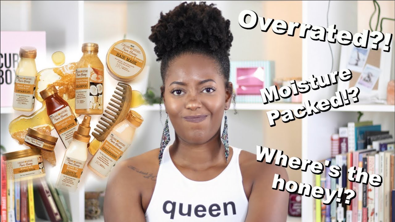 OVERRATED! CREME OF NATURE PURE HONEY LINE ON 4C HAIR (kandidkinks)