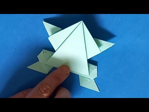 How to make a bouncy paper frog