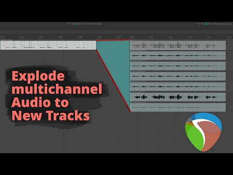 Reaper - Explode Multitrack/multichannel Items.