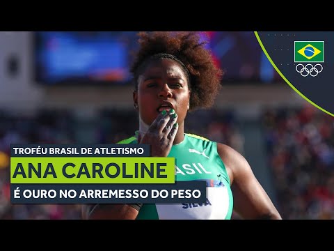 Ana Caroline é ouro no arremesso do peso no Troféu Brasil de Atletismo