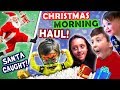 SANTA CAUGHT on CHRISTMAS w  ELF! 🎄 FUNnel Family X Mas HAUL 2016 Presents + North Pole Snow Vlog