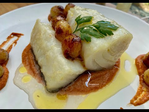 BACALAO AL HORNO CON ROMESCO -  GUILLE RODRIGUEZ