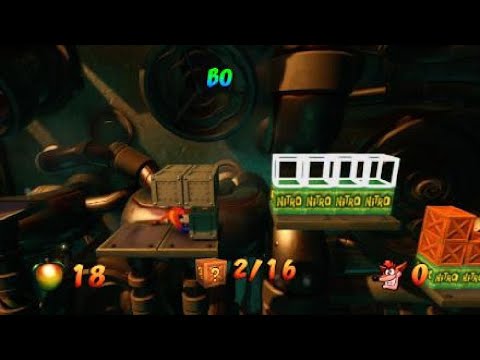 Crash Bandicoot 2 N. Sane Trilogy - Sewer or Later Bonus Level 100% All Crates