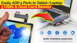 Photographer Must Have! MOgood USB-C Hub for TABLET - Best Laptop USB Hubs for Memory Card Transfer