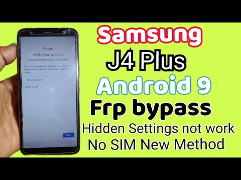 Samsung Galaxy J4 Plus frp bypass/ Samsung j415F google Account bypass/ Android 9 without PC-2024