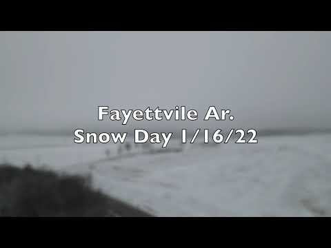 Fayetteville, AR Snow   4K