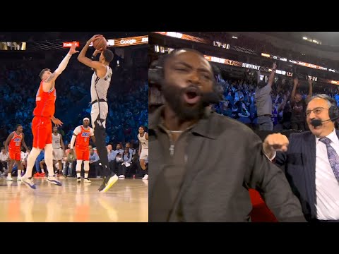 Wemby has everyone going crazy after pullup 3 and being +20 in 7 mins vs OKC 😂