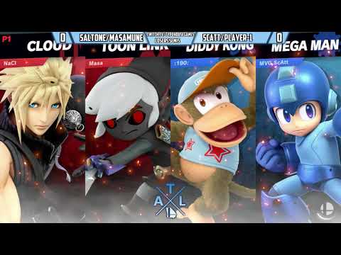 Battle & Brew December 2018 - SaltOne/Masamune vs Player-1/ScAtt - Smash Ultimate Losers Semis