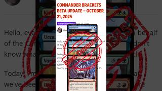 Commander Rules Update! Gavin Verhey talks about Brackets and Game changers  #mtg #edh #commander