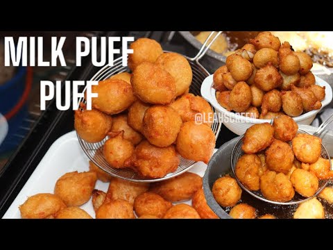 HOW TO MAKE MILK PUFF PUFF IN BULK !! | NIGERIAN PARTY SNACKS PUFF PUFF | AFRICAN STREET FOOD...