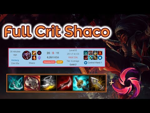 Full Crit Shaco Jungle - Oneshot Shaco is alive! [League of Legends] Full Gameplay - Infernal Shaco