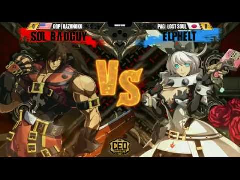 "BBR" GGXrd R AT CEO2016 - GGP KAZUNOKO vs PAG LOST SOUL (1080p)