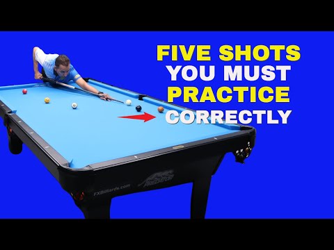 Five Shots Beginners MUST Practice, Correctly ~ (POOL LESSONS)