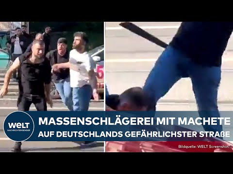 Video Thumbnail: LEIPZIG: Unfassbare Gewalt auf der Eisenbahnstraße! Macheten-Angriff bei Massenschlägerei