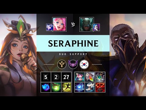 Seraphine Support vs Pyke - KR Master Patch 25.08