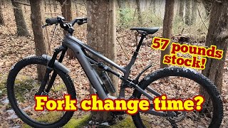 Heavy eBike gets a new fork to save weight