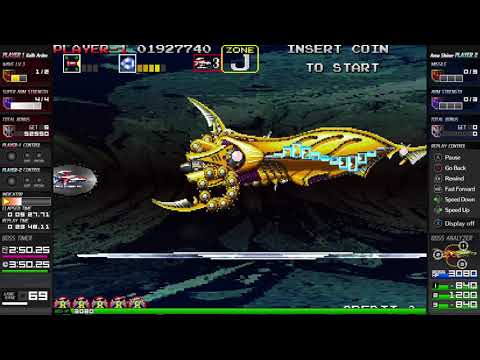 Darius Cozmic Collection Arcade - Darius Gaiden - ALL CLEAR No Miss  9,865,250 [A-C-F-J-O-U-Z]