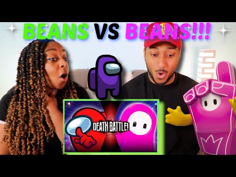 "Among Us VS Fall Guys" DEATH BATTLE! REACTION!!