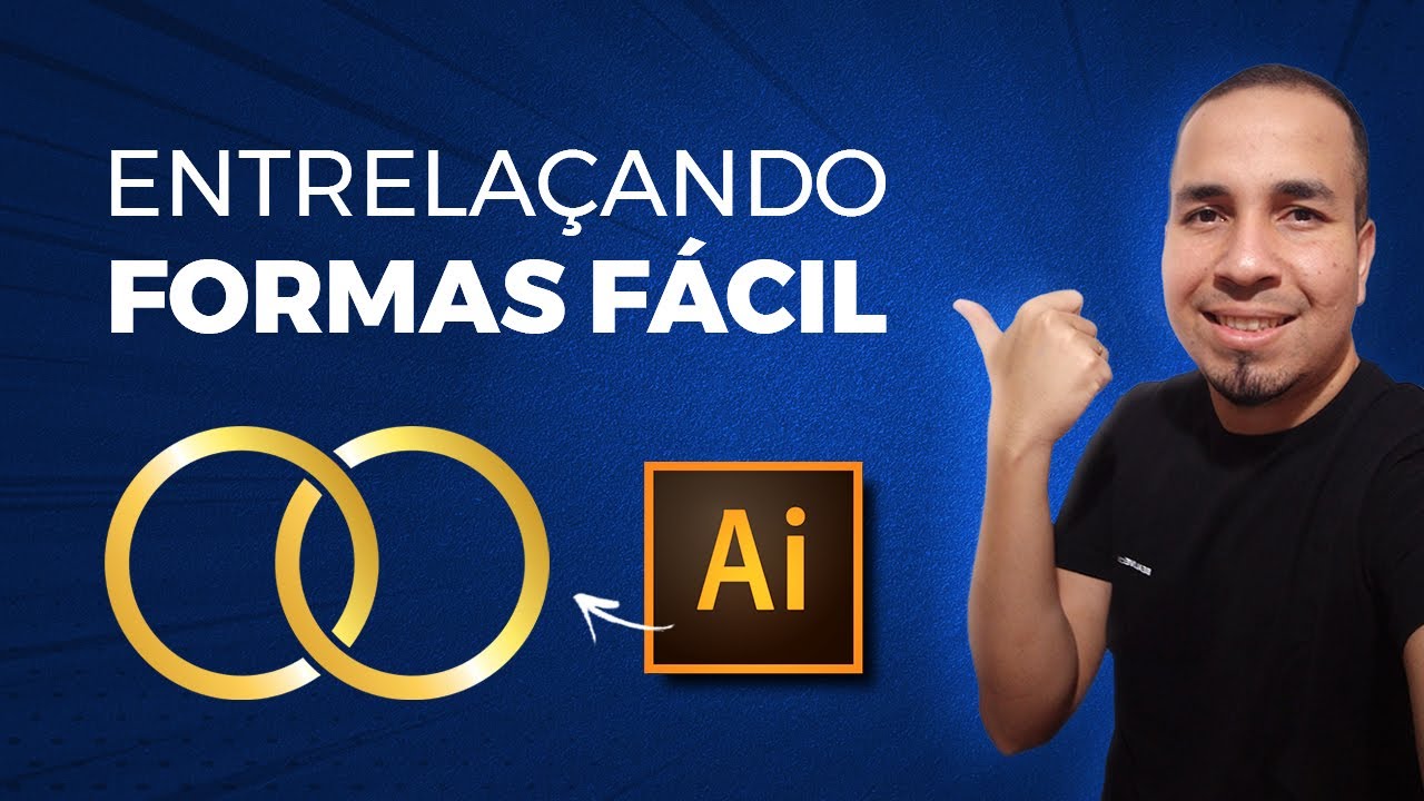 Entrelaçar formas no ILLUSTRATOR I Como fazer elo de forma rápida e fácil