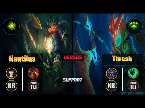 Irove NAUTILUS (Support) [Aftershock] VS THRESH - Diamond KR Patch 11.1