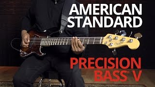 Video thumbnail for American Standard Precision Bass® V Demo | Fender by Fender