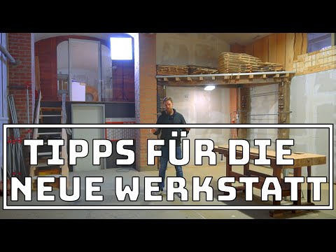 Los geht's: Werkstatt effizient und sicher einrichten - Strom, Stauraum, Standort für Maschinen