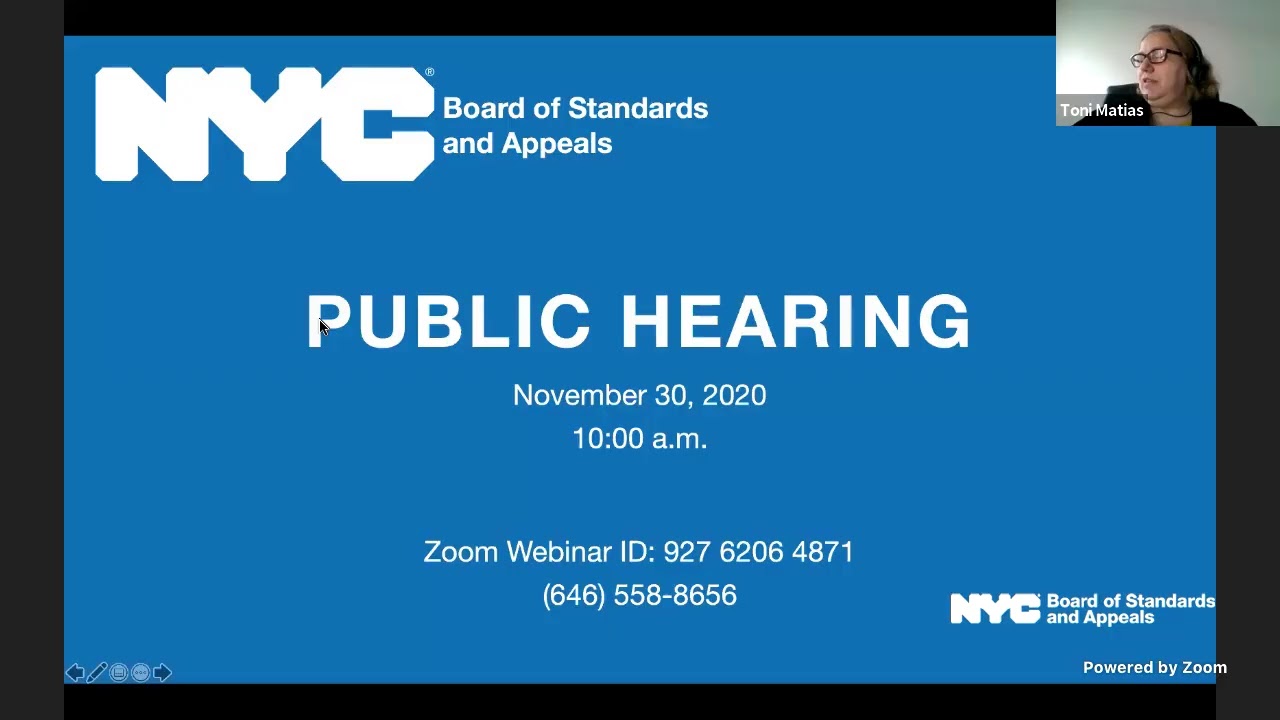 November 30, 2020 Review Session and Public Hearing AM