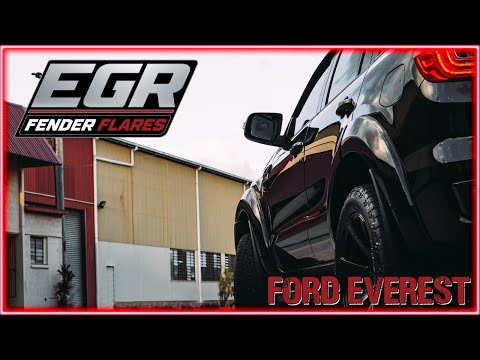 We install the Ford Everest Fender Flares by EGR.