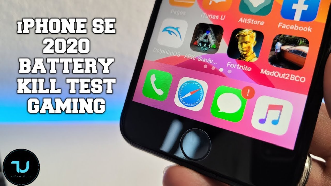 iPhone SE 2020 Battery drain test/Gaming 100% - 0% Screen on Time/after updates Bionic A13
