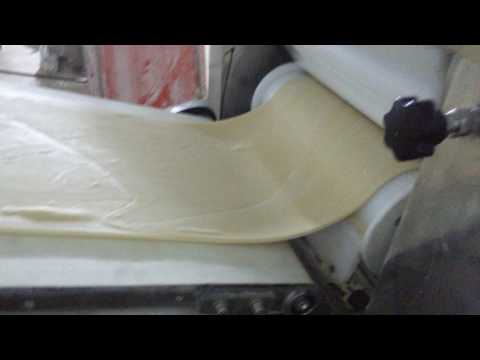 Working process of paratha making machine