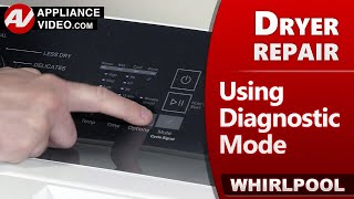 Dryer Diagnostic Mode, Retrieving Error Codes & Troubleshooting by Factory Authorized Technician