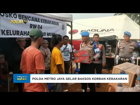 BIDPROPAM POLDA METRO JAYA GELAR BAKSOS KORBAN KEBAKARAN
