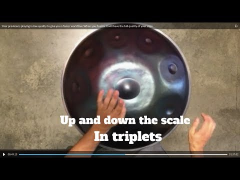 Isthmus Instruments - Handpan tutorial #2 (scale exercise)