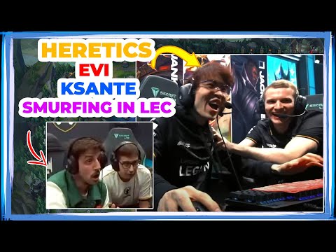 Heretics EVI SMURFING on K'Sante in Heretics vs KOI LEC Match