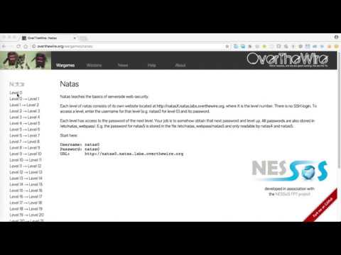 OverTheWire Natas Level 0 - Simple View Page Source