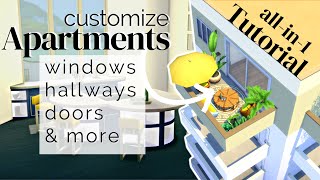 How to customize apartments - Windows, Doors & Hallways! // The Sims 4 easy tutorial //