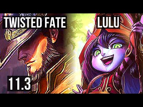 TWISTED FATE vs LULU (TOP) | Rank 2 TF, 4/1/12, 800+ games, 1.1M mastery | KR Challenger | v11.3