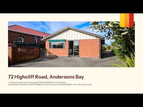 72 Highcliff Road, Andersons Bay, Dunedin City, Otago, 3 Schlafzimmer, 1 Badezimmer, House