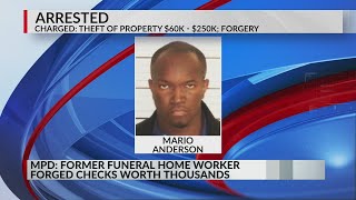 Former funeral home employee accused of forging thousands in checks