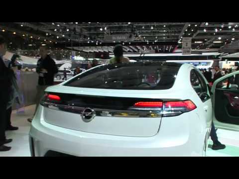 Vauxhall Ampera at the Geneva Motor Show