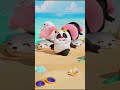 🐻🐼🐻‍❄️Let’s do ponytail dance! #ponytail #ponytaildance #shorts  #animation #bamboopanda
