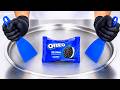 Oreo Sandwich Ice Cream Rolls ASMR Satisfying