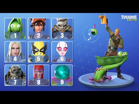 GUESS THE FORTNITE SKIN BY THE EMOTE - #6 | tusadivi